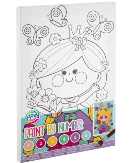 GRAFIX Girl krāsojamo grāmatu komplekts, audekls, 29,7x19,5 cm