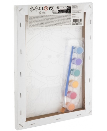 GRAFIX Girl krāsojamo grāmatu komplekts, audekls, 29,7x19,5 cm