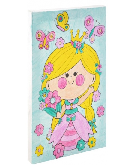 GRAFIX Girl krāsojamo grāmatu komplekts, audekls, 29,7x19,5 cm