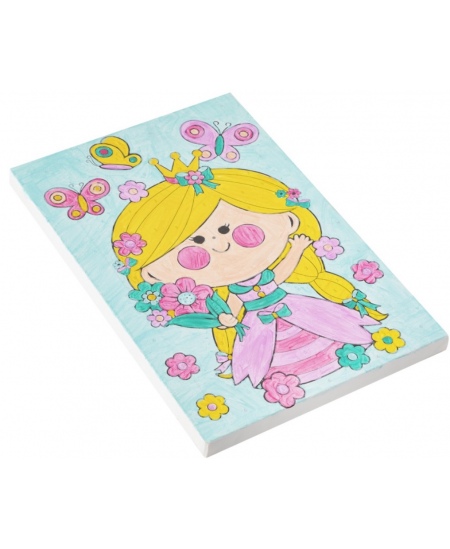 GRAFIX Girl krāsojamo grāmatu komplekts, audekls, 29,7x19,5 cm