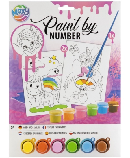 Krāsojamo ciparu komplekts GRAFIX Fairy, A4, 2 gab.