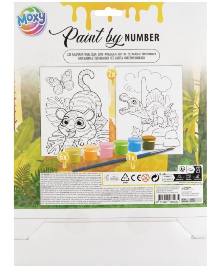 Krāsojamo ciparu komplekts GRAFIX Tīģeris, A4, 2 gab.