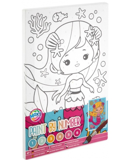 Krāsošanas pēc skaitļiem komplekts GRAFIX Nāriņa, audekls, 29,7x19,5 cm