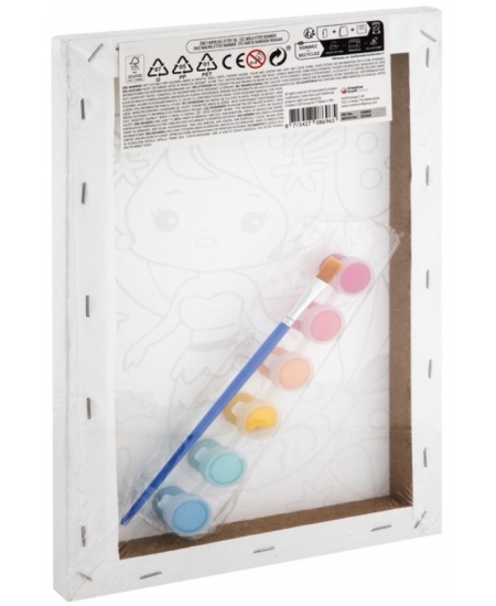 Krāsošanas pēc skaitļiem komplekts GRAFIX Nāriņa, audekls, 29,7x19,5 cm