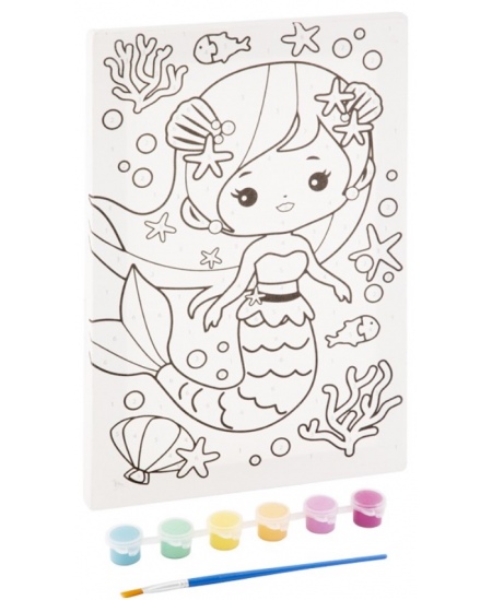 Krāsošanas pēc skaitļiem komplekts GRAFIX Nāriņa, audekls, 29,7x19,5 cm