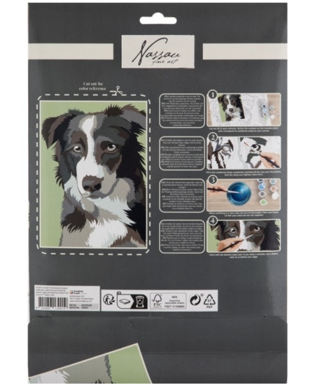 Krāsošanas pēc skaitļiem komplekts GRAFIX Suns, kartons, 33,5x23,8 cm