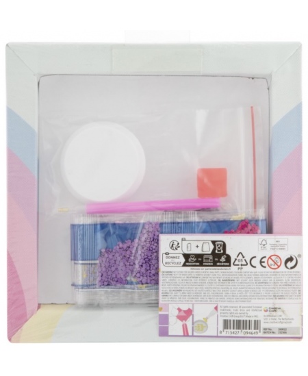 Dimanta mozaīka uz audekla GRAFIX Vienradzis, 20x20cm