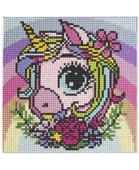 Dimanta mozaīka uz audekla GRAFIX Vienradzis, 20x20cm