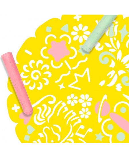 Mandalu zīmēšanas komplekts āra aktivitātēm GRAFIX, 57 cm, 6 krītiņi