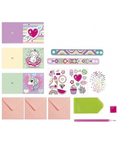 GRAFIX dimantu mozaīkas rokassprādžu komplekts, 2 gab.