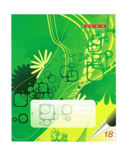 Burtnīca rūtiņās OZIRIS, 18 lapas, 65 gsm