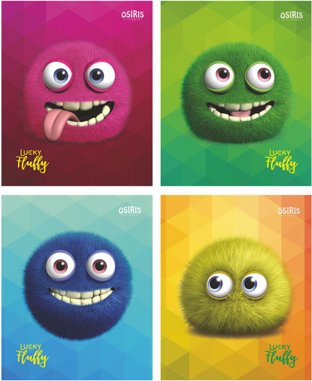 Burtnīca rūtiņās OZIRIS Emociukai, 48 lapas, 65 gsm