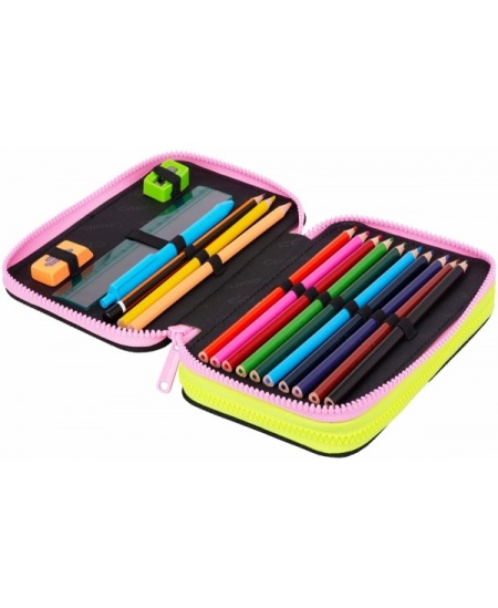 Penālis COOLPACK Panda Gang, divi nodalījumi, pildīts