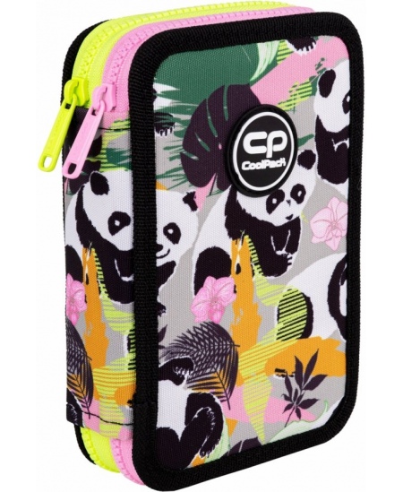 Penālis COOLPACK Panda Gang, divi nodalījumi, pildīts