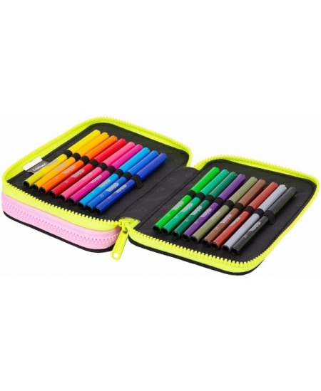 Penālis COOLPACK Panda Gang, divi nodalījumi, pildīts