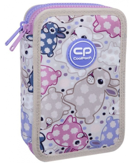 Penālis COOLPACK White Bunny, divi nodalījumi, pildīts