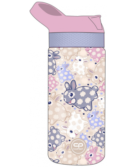 Dzeramā pudele COOLPACK Bibby White Bunny, 420 ml