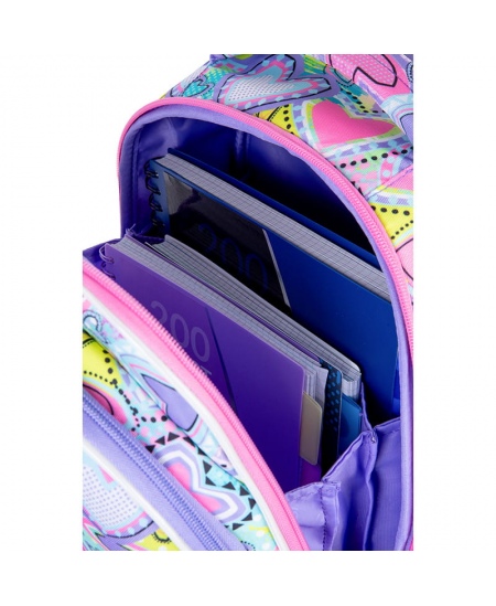 Mugursoma COOLPACK Turtle Pastel Hearts