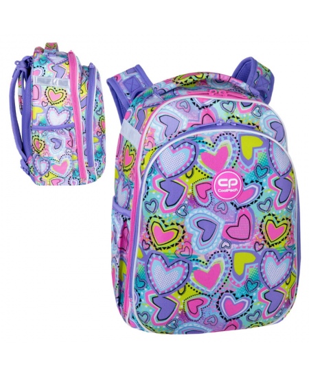 Mugursoma COOLPACK Turtle Pastel Hearts