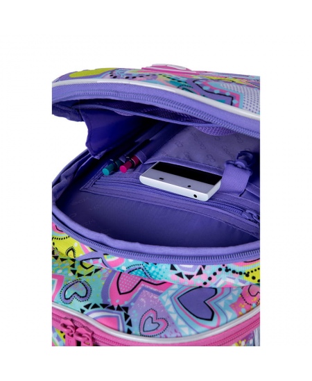 Mugursoma COOLPACK Turtle Pastel Hearts