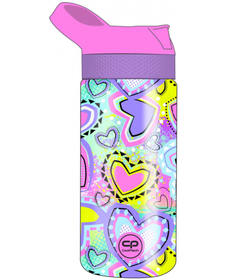 Dzeramā pudele COOLPACK Bibby Pastel Hearts, 420 ml