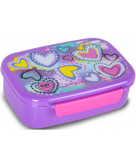 Pusdienu kārba COOLPACK Foodyx Pastel Hearts, ar nodalījumu