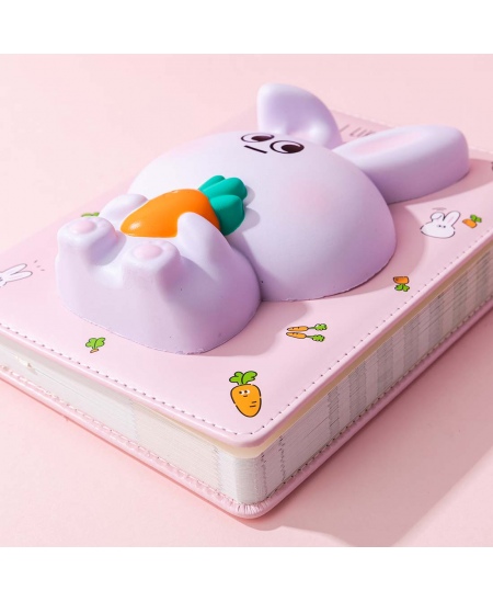 Piezīmju grāmatiņa SQUISHY Rabbit, 128 lapas