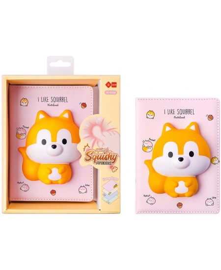 Piezīmju grāmatiņa SQUISHY Squirrel, 128 lapas