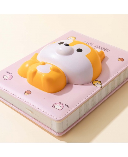 Piezīmju grāmatiņa SQUISHY Squirrel, 128 lapas