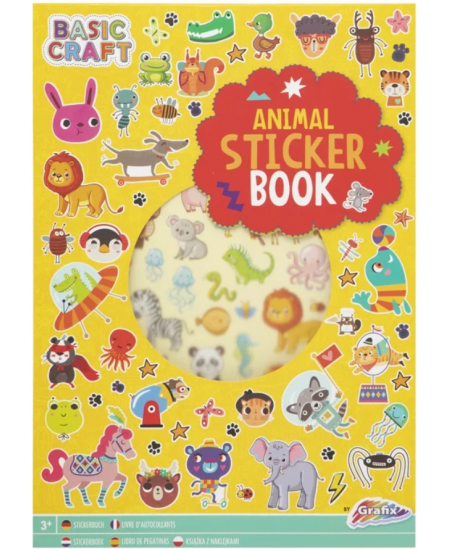 Uzlīmju grāmatiņa GRAFIX Animal, 8 lapas