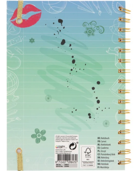 Piezīmju grāmatiņa BESTIES Draudzes, A5, 60 lapas