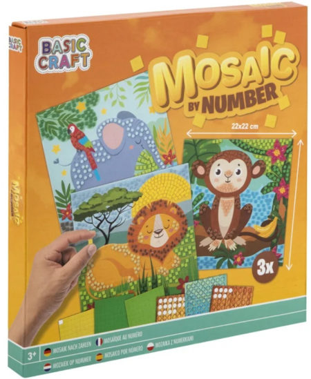 Uzlīmju mozaīka pēc skaitļiem GRAFIX Lauva