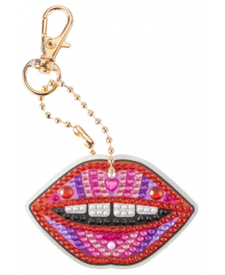 Dimantu puzle-atslēgu piekariņš BESTIES Skūpsts