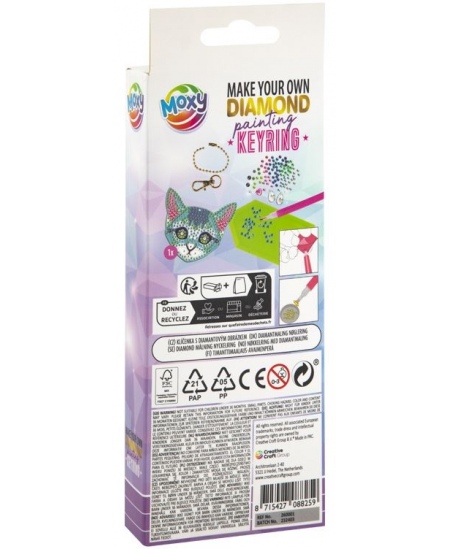 Dimantu puzle-atslēgu piekariņš XO STYLE Kaķēns