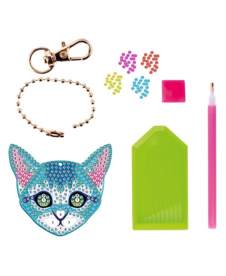 Dimantu puzle-atslēgu piekariņš XO STYLE Kaķēns