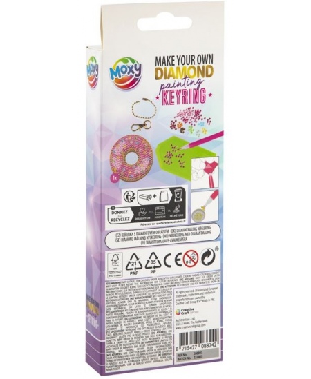 Dimantu puzle-atslēgu piekariņš XO STYLE Donut