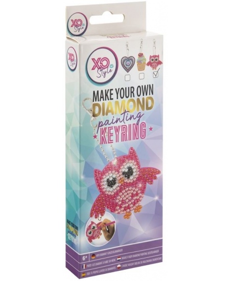 Dimantu puzle-atslēgu piekariņš XO STYLE Pūce