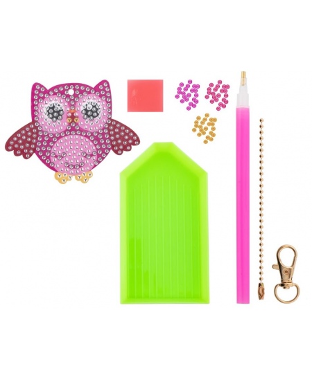 Dimantu puzle-atslēgu piekariņš XO STYLE Pūce