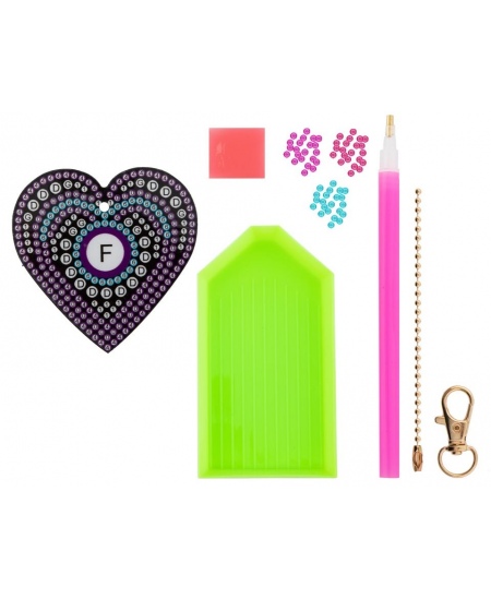 Dimantu puzle-atslēgu piekariņš XO STYLE Sirsniņa