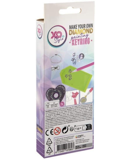 Dimantu puzle-atslēgu piekariņš XO STYLE Sirsniņa