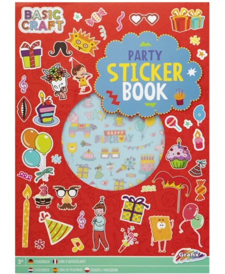 Uzlīmju grāmatiņa GRAFIX Party, 8 lapas