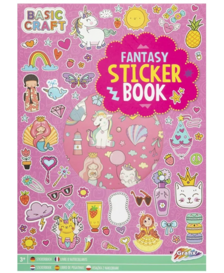 Uzlīmju grāmatiņa GRAFIX Fantasy, 8 lapas
