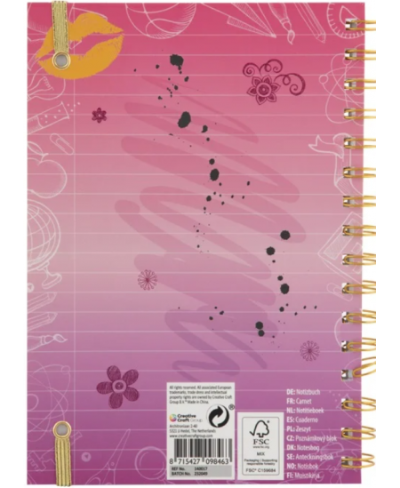 Piezīmju grāmatiņa BESTIES Gaišmate, A5, 60 lapas