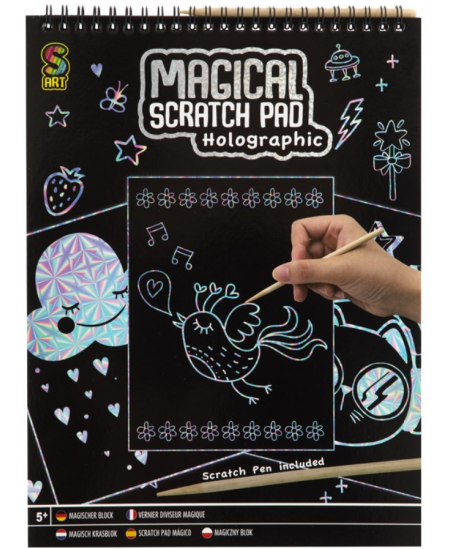 Skrāpēšanas komplekts GRAFIX Magical Putns, 20 attēli