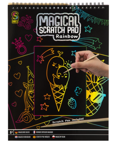 Skrāpēšanas komplekts GRAFIX Magical Saldējums, 20 attēli