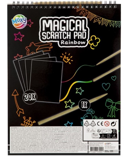 Skrāpēšanas komplekts GRAFIX Magical Saldējums, 20 attēli