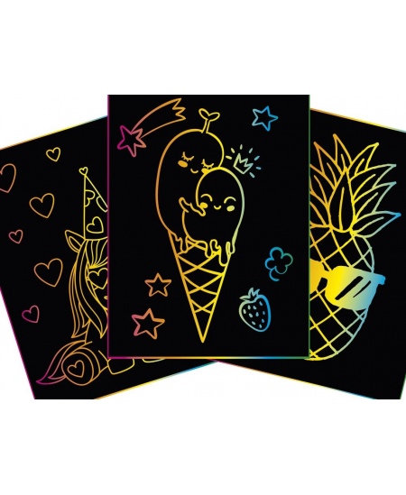 Skrāpēšanas komplekts GRAFIX Magical Saldējums, 20 attēli