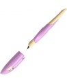 Pildspalva STABILO EASYbirdy Pastel Edition, kreiļiem, ceriņu/dzeltens korpuss