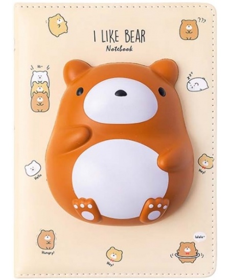 Piezīmju grāmatiņa SQUISHY Bear, 128 lapas