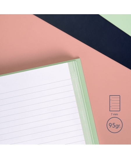 Piezīmju grāmatiņa cietajos vākos MILAN, A5, 80 lapas, līnijveida